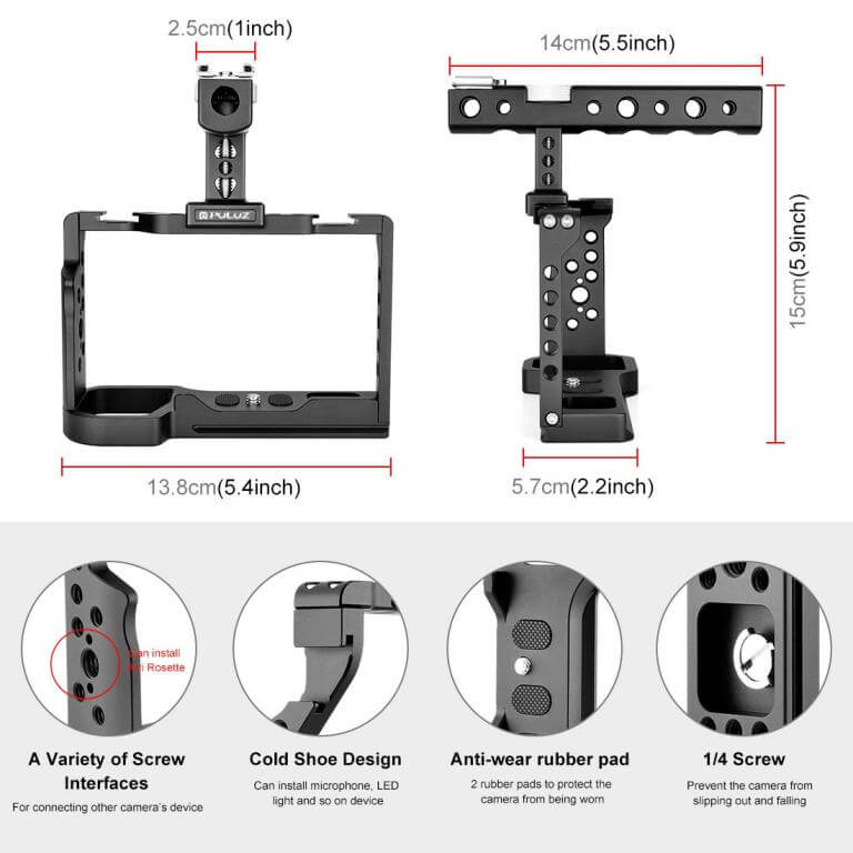  Puluz Kamerabur med topphandtag fr Sony Alpha A7C ILVC-7C