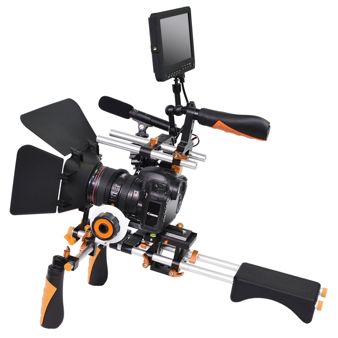 YELANGU C-formad axelmonteringssats för DSLR & Videokameror (orange)