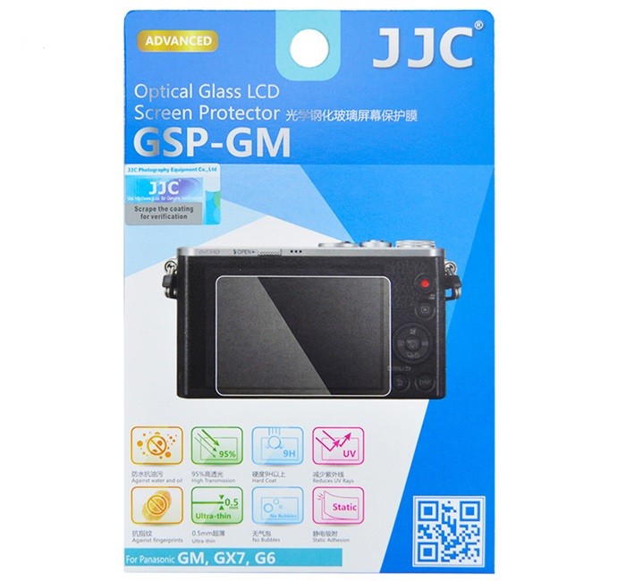  JJC Skrmskydd fr Panasonic Lumix GM/GX7/G6/GF7/GM1S/GF9 optiskt glas 9H