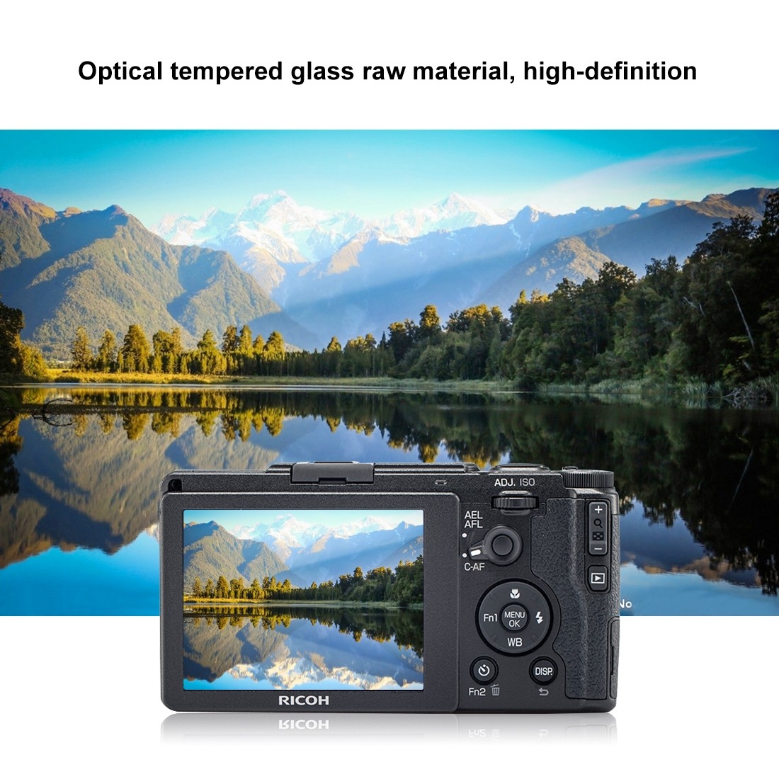 Puluz Skärmskydd 9H för Ricoh av härdat glas