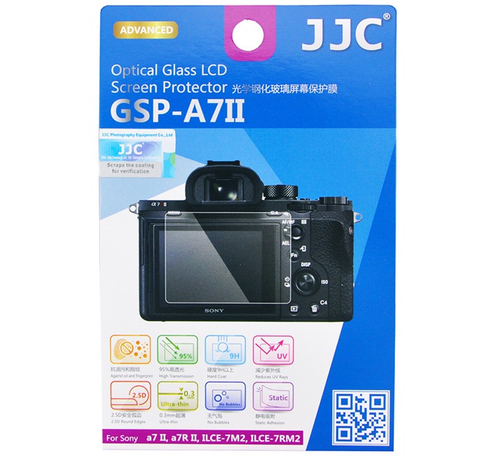  JJC Skrmskydd fr Sony a7/II a7/III/ILCE-7M2/optiskt glas