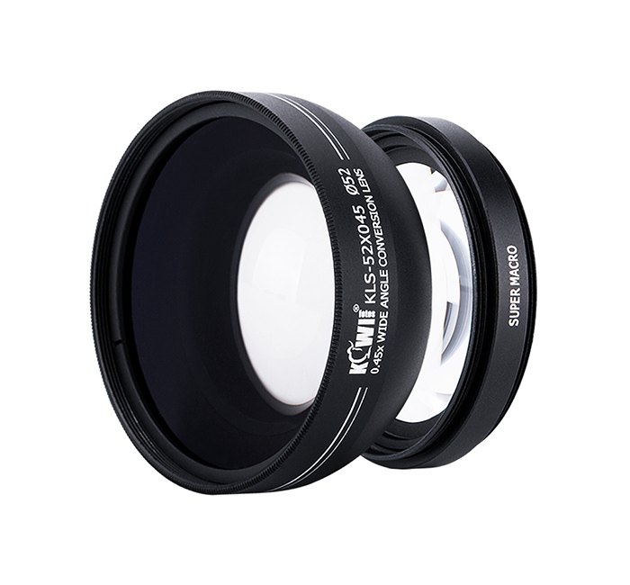 Kiwifotos 0.45× Vidvinkel 52mm med makrolins 10x