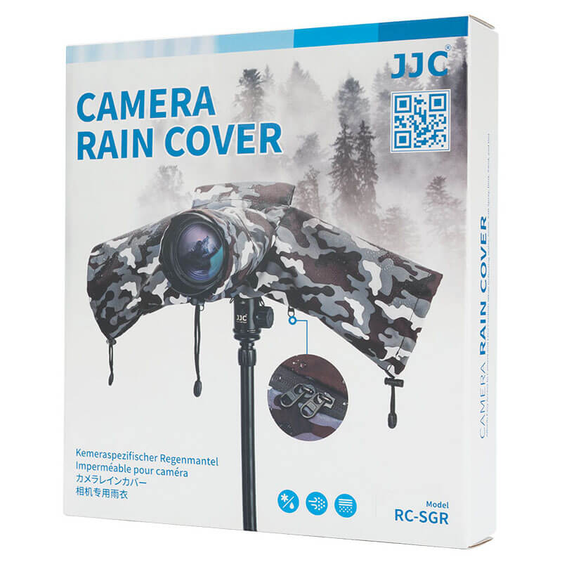  JJC RC-S Kameraregnskydd kamoflage fr spegellsa kameror med objektiv