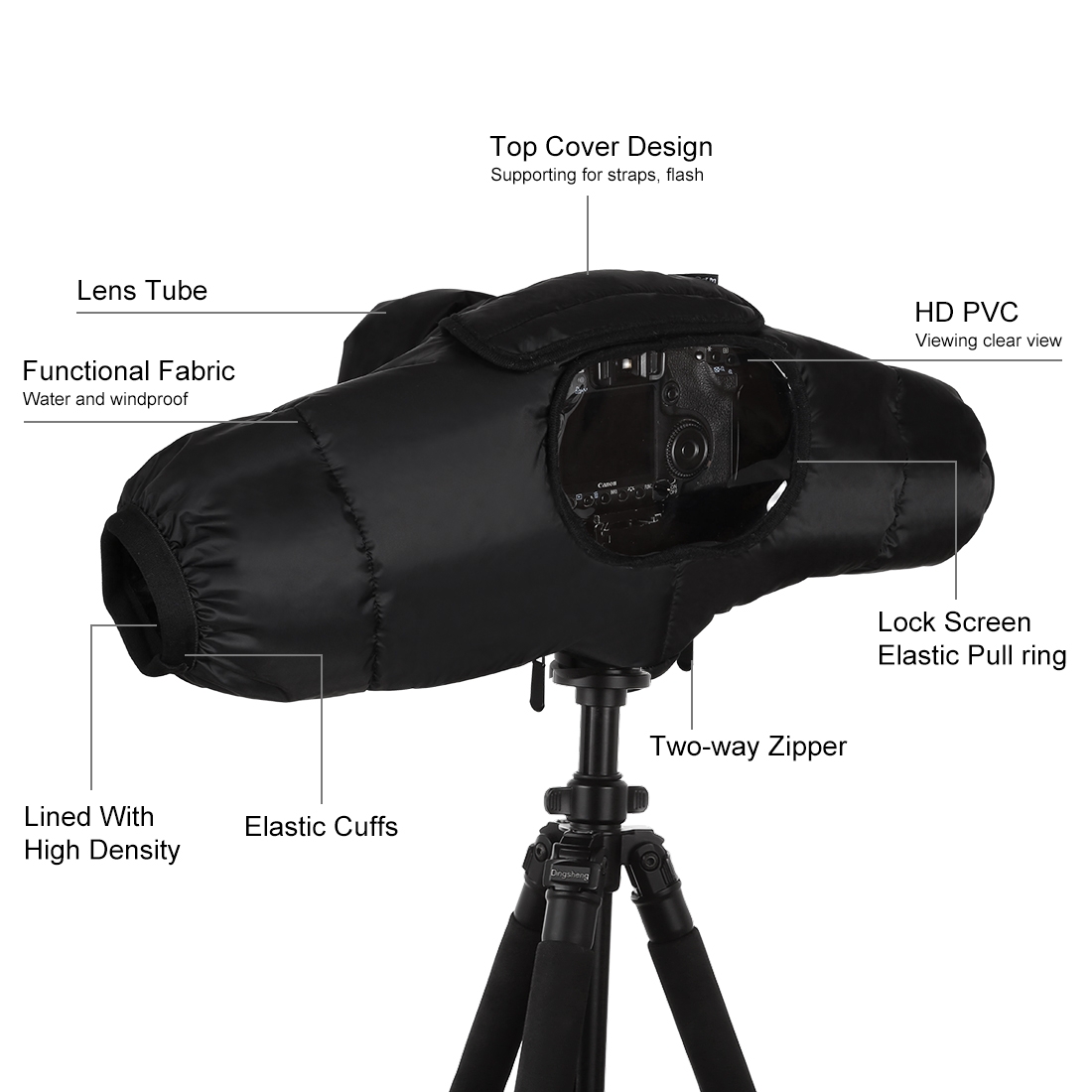 Puluz Vinterfodrat regnskydd för DSLR & SLR-kameror