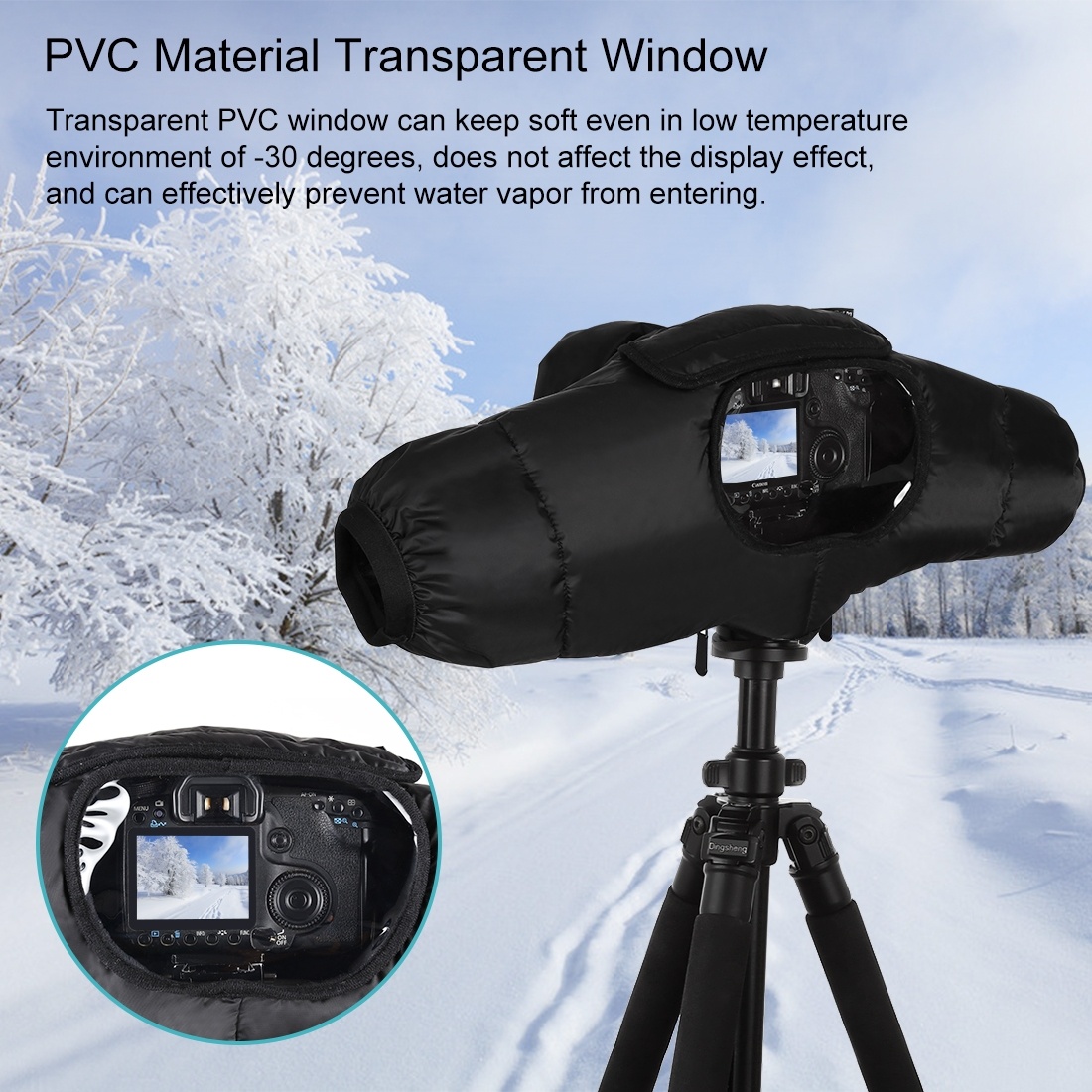 Puluz Vinterfodrat regnskydd för DSLR & SLR-kameror
