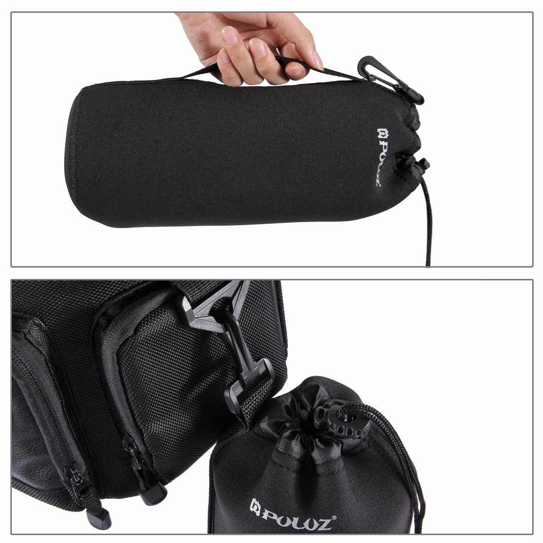 Puluz Handhållen kolfiber stabilisator för DSLR/DV-kameror (27-37cm)
