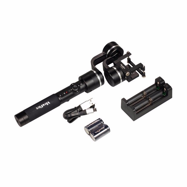 ViewFlex 3-Axlad Motoriserad Handhållen Gimbal Kamerastabilisator för GoPro