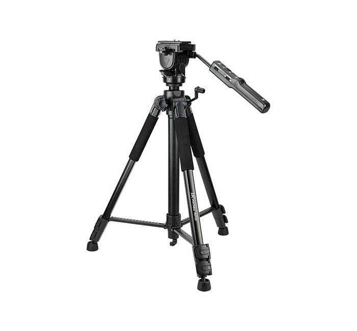 Kamerastativ/fjärr 165cm med videohuvud - JJC