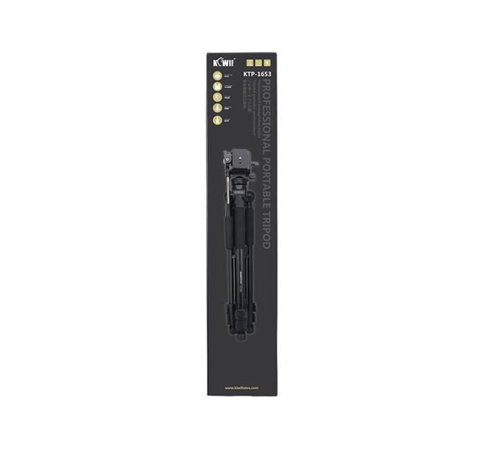 Kamerastativ 165cm med videohuvud – Kiwifotos KTP-1653