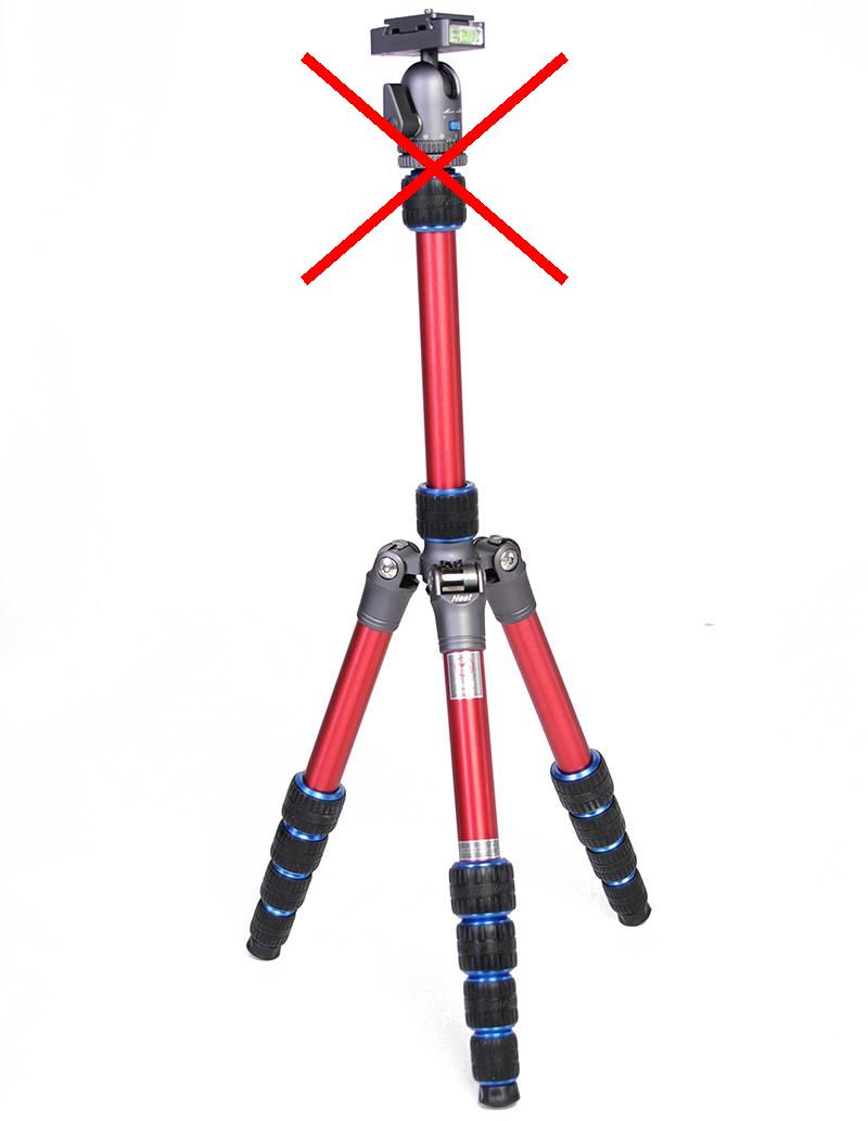  Nest Traveller Kamerastativ 139cm röd utan kulled från Kamda – snabb leverans och trygg e-handel