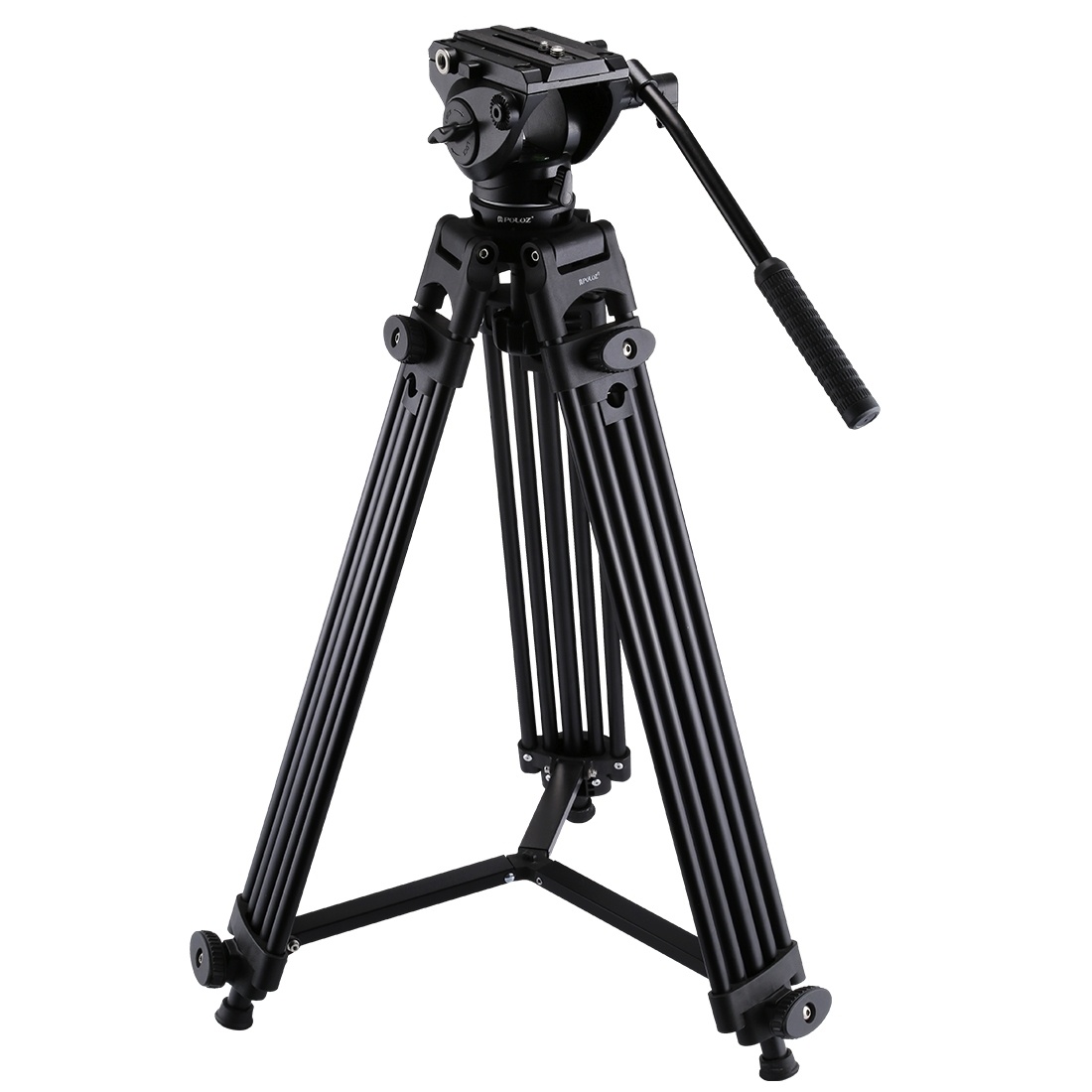 PULUZ Videostativ-kit videohuvud med vätskedämpningssystem