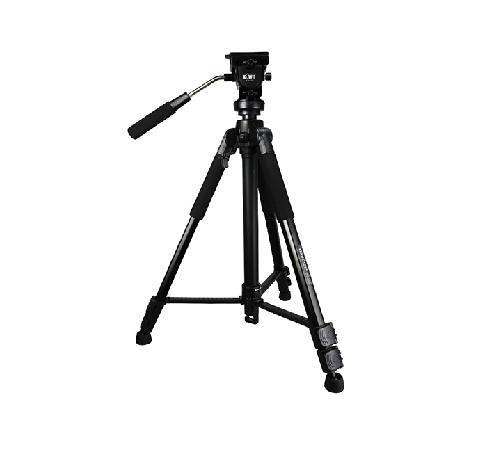  Kamerastativ 165cm med videohuvud  Kiwifotos KTP-1653