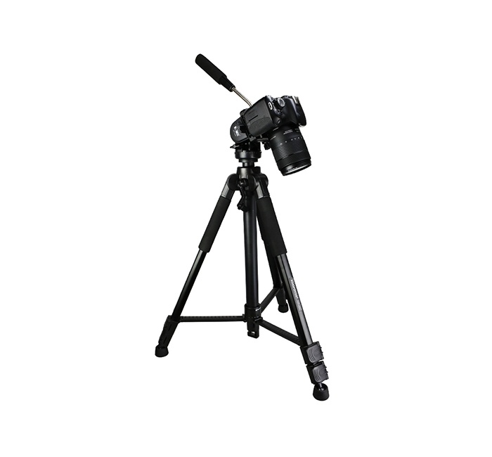  Kamerastativ 165cm med videohuvud  Kiwifotos KTP-1653