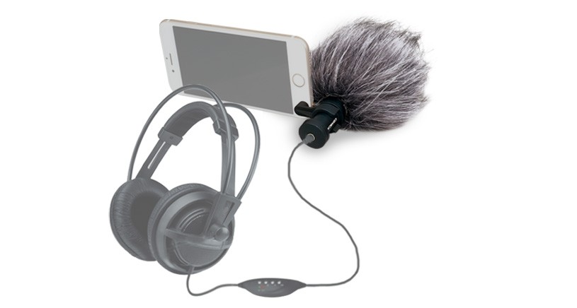 CoMica Cardioid Directional Video Mic För SmartPhone