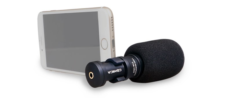 CoMica Cardioid Directional Video Mic För SmartPhone