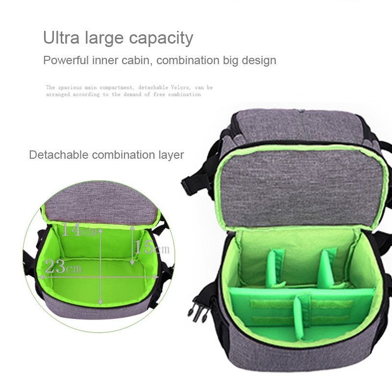  Huwang Multifunktionell ryggsäck för kameran