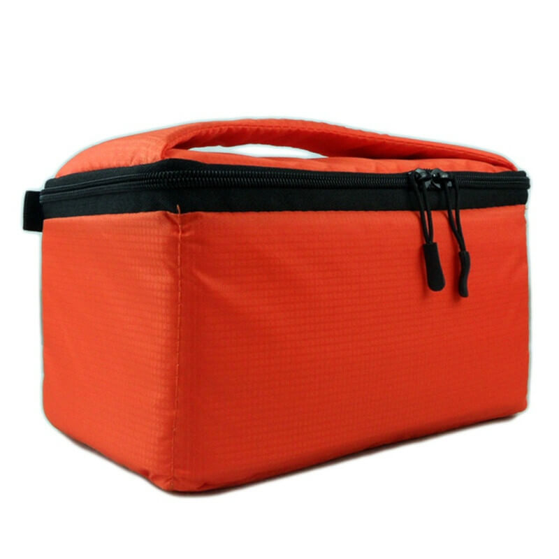  Innervska fr kamera & optik med handtag 26x15x14cm Orange