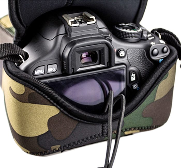 JJC OC-MC3 Kameraväska För stor DSLR Kamouflage grön