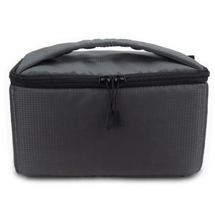  Kamerainsats med handtag 26x5x14 cm – flyttbara avdelare mörkgrå