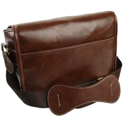  Kameraväska konstläder dubbelspänne 8 liter - Brun