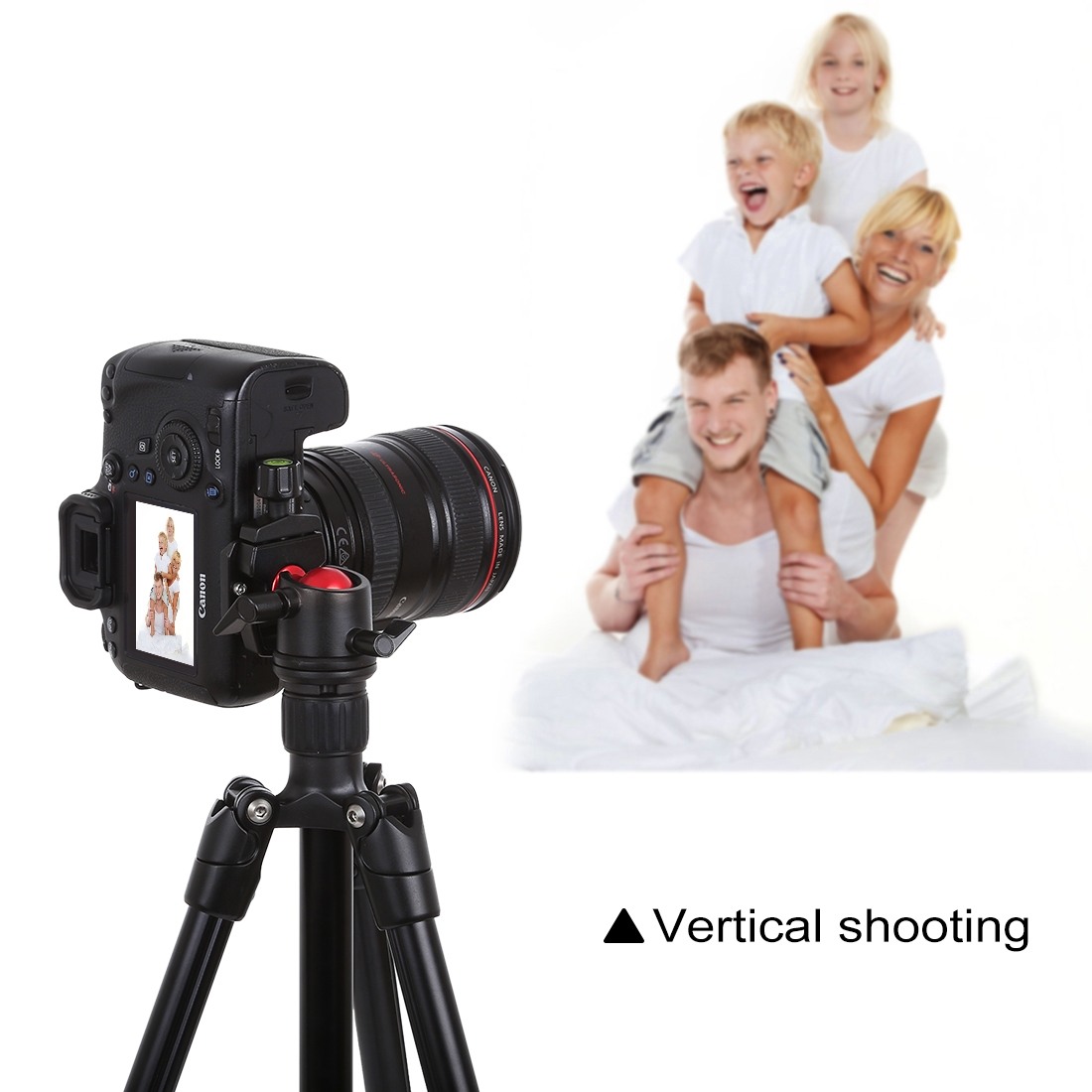 PULUZ 360 roterbart kulledshuvud med snabbplatta för DSLR