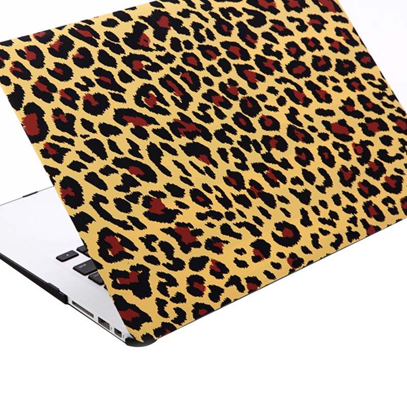 Skal för Macbook Air 11.6-tum - (A1370/A1465) - Leopardmönster - (Brun)