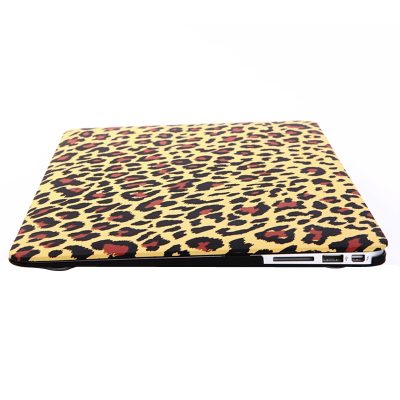 Skal för Macbook Air 11.6-tum - (A1370/A1465) - Leopardmönster - (Brun)