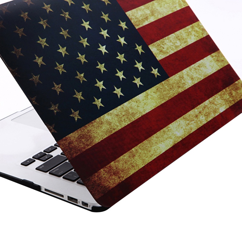  Skal fr Macbook Air 11.6-tum - (A1370/A1465) - USA:s flagga