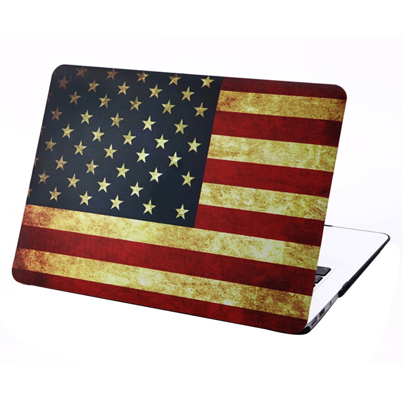 Skal för för Macbook Air 13.3-tum - (A1369/A1466) - USA:s flagga