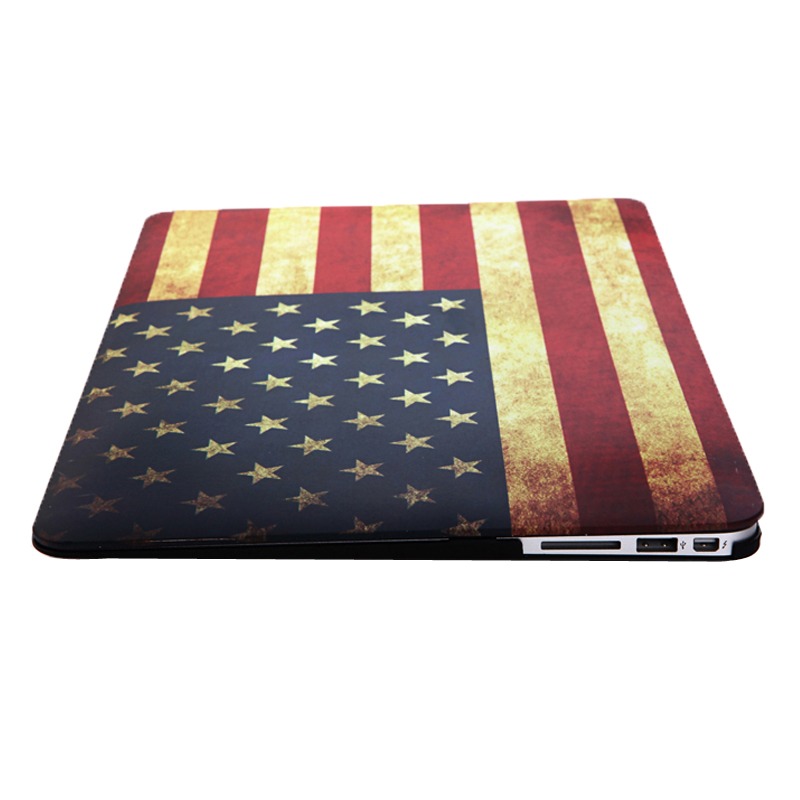 Skal för för Macbook Air 13.3-tum - (A1369/A1466) - USA:s flagga