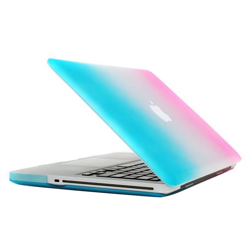 Skal för Macbook Pro 13.3-tum - (A1278) - Matt Frostat - (Blå & Rosa)