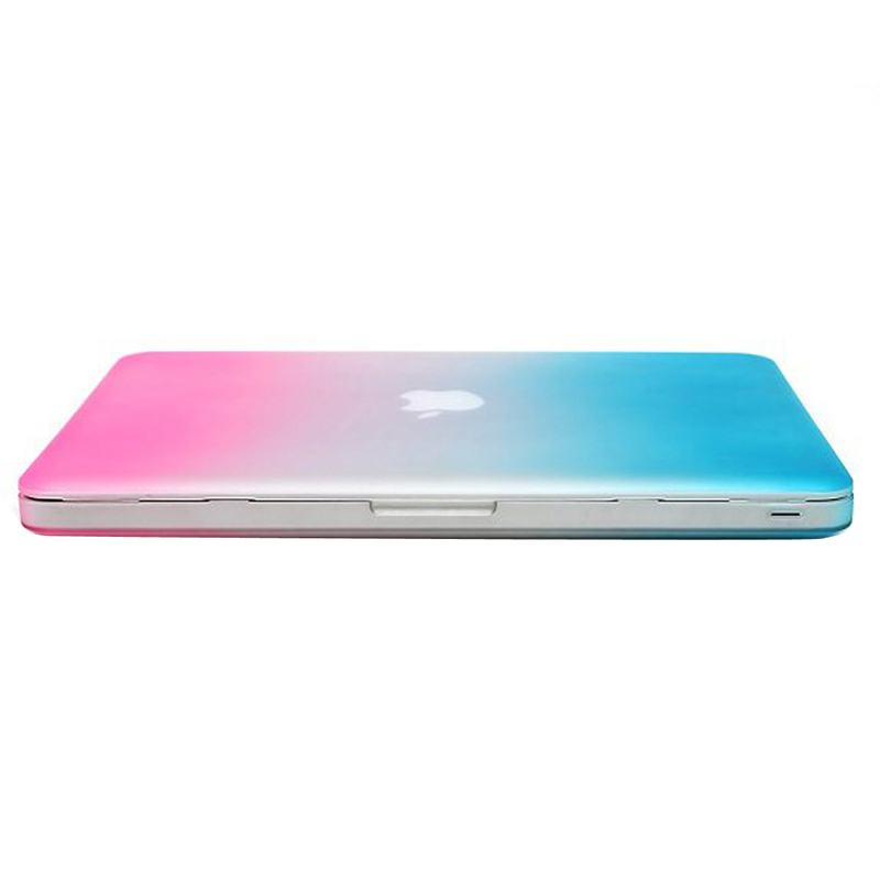 Skal för Macbook Pro 13.3-tum - (A1278) - Matt Frostat - (Blå & Rosa)