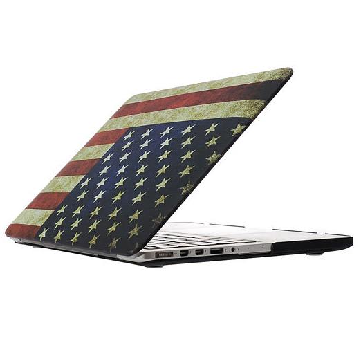  Skal fr Macbook Pro Retina USA:s flagga 13.3-tum