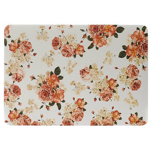 Skal Macbook Pro Retina Vit med rosa blommor