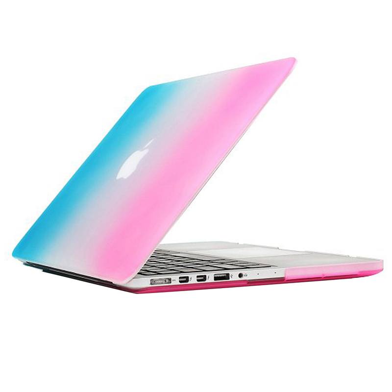 Skal för Macbook Pro Retina Matt frostat blå & rosa 15.4-tum