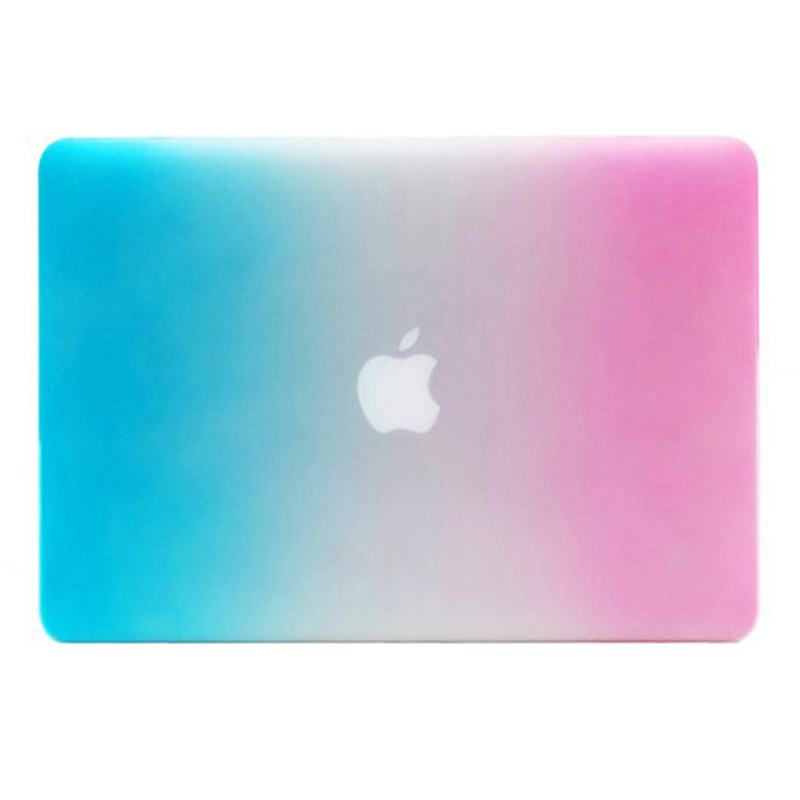 Skal för Macbook Pro Retina Matt frostat blå & rosa 15.4-tum