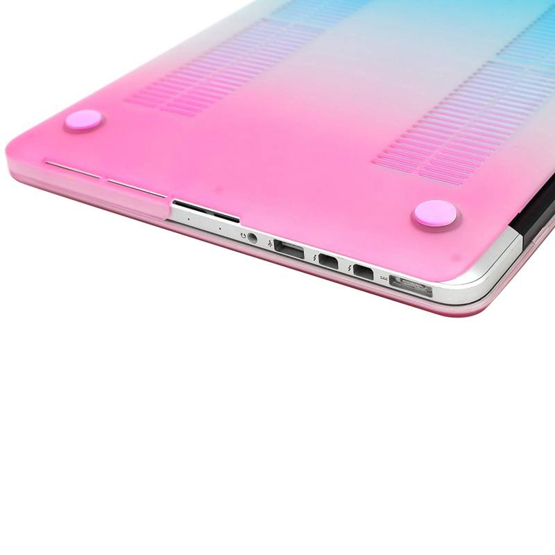 Skal för Macbook Pro Retina Matt frostat blå & rosa 15.4-tum