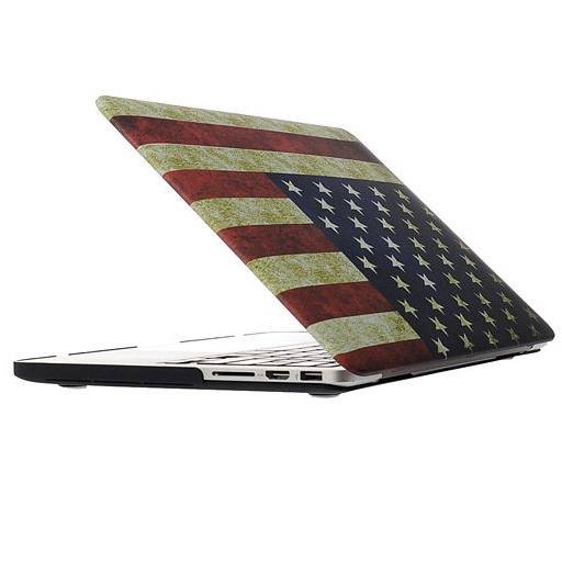  Skal fr Macbook Pro Retina USA:s flagga 15.4-tum