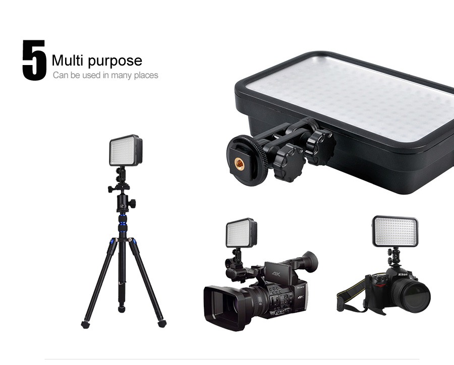  Godox Videobelysning med 126st lysdioder för DSLR-kamera & Videokamera