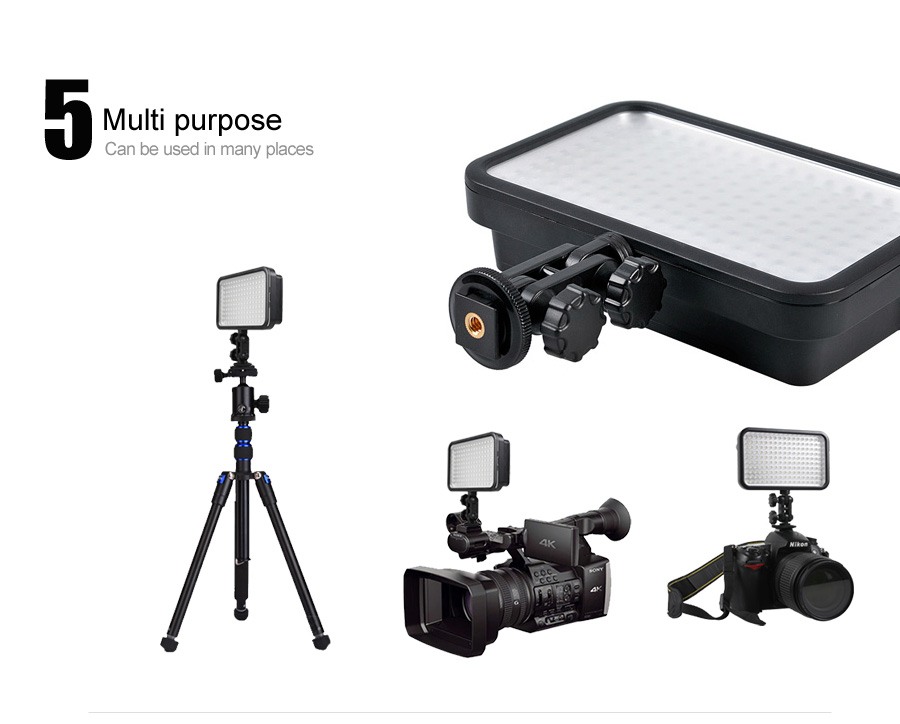 Godox Videobelysning med 126st lysdioder för DSLR-kamera & Videokamera