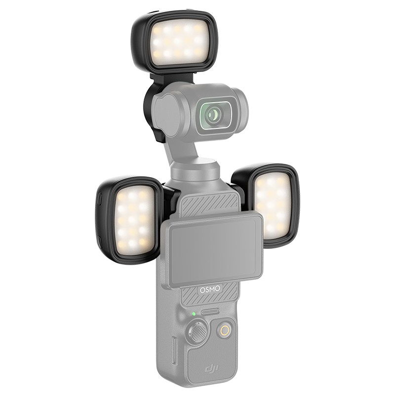  JJC 3st Mini LED-lampor och hållare för DJI Osmo Pocket 3 från Kamda – snabb leverans och trygg e-handel