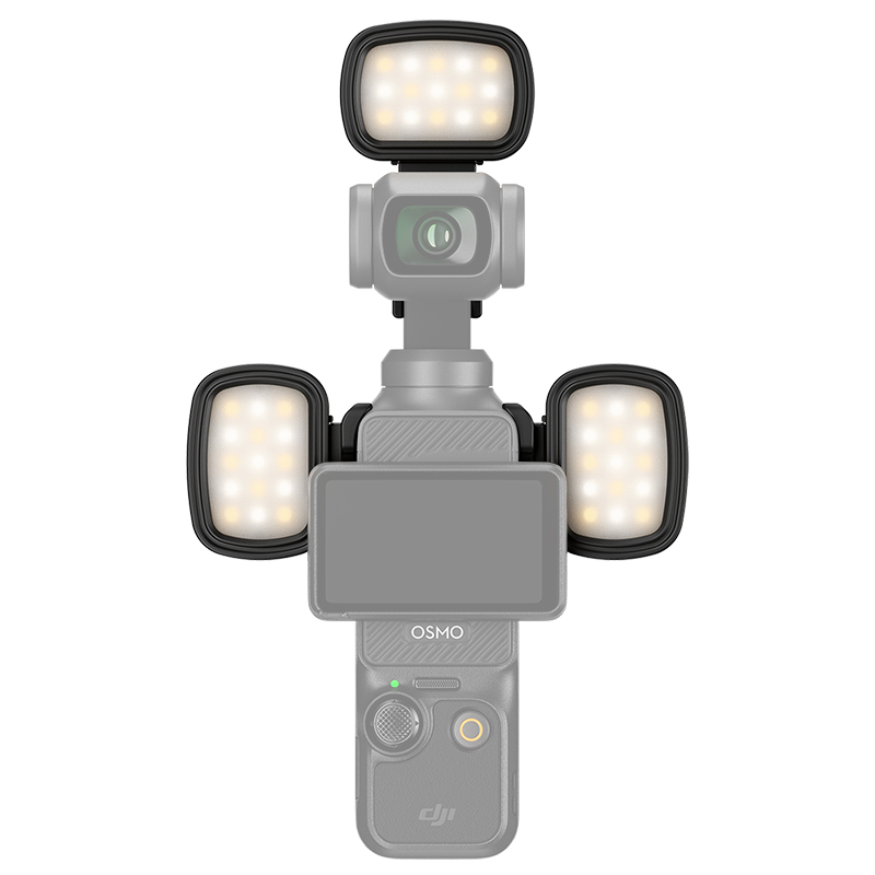  JJC 3st Mini LED-lampor och hållare för DJI Osmo Pocket 3 från Kamda – snabb leverans och trygg e-handel