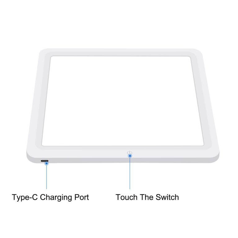 Puluz Produktbord med LED-panel 22x22cm för produktfotografering