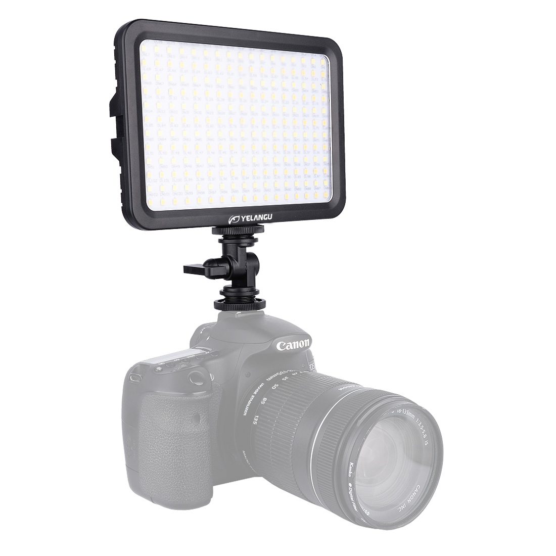YELANGU 204st LEDs Dimbart Videoljus (17x12cm) - 1000LM, 3300-5600K