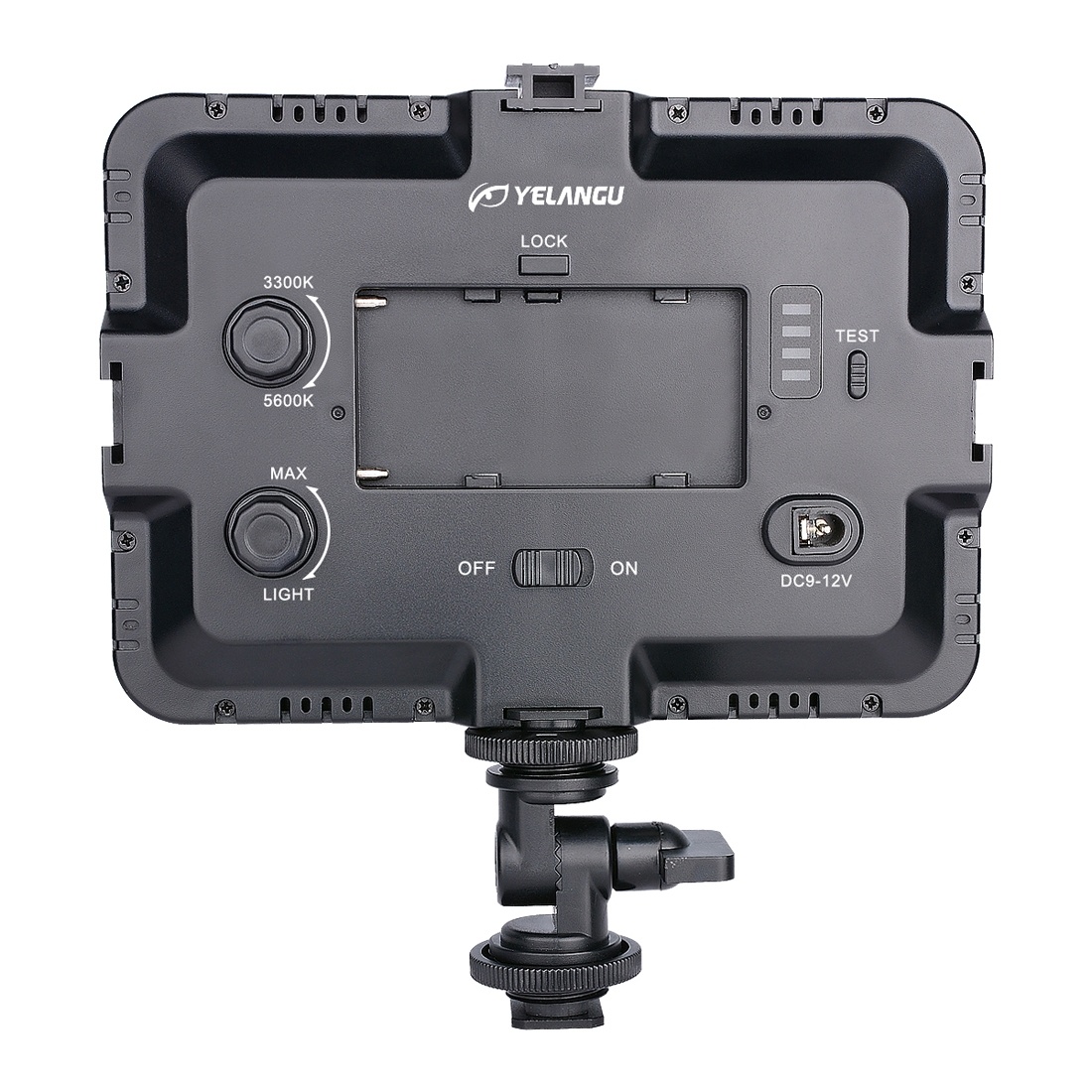 YELANGU 204st LEDs Dimbart Videoljus (17x12cm) - 1000LM, 3300-5600K