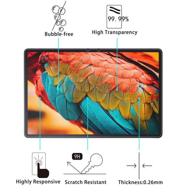  Skärmskydd för Lenovo Pad P11 Pro 11.5 av härdat glas (TB-J706F, TB-J706L) från Kamda – snabb leverans och trygg e-handel