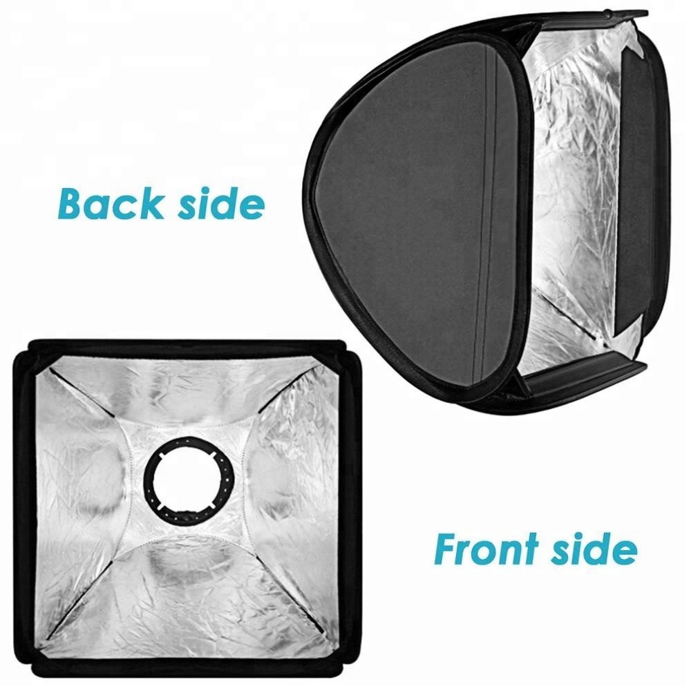 Portabel softbox med blixtfäste för speedlights