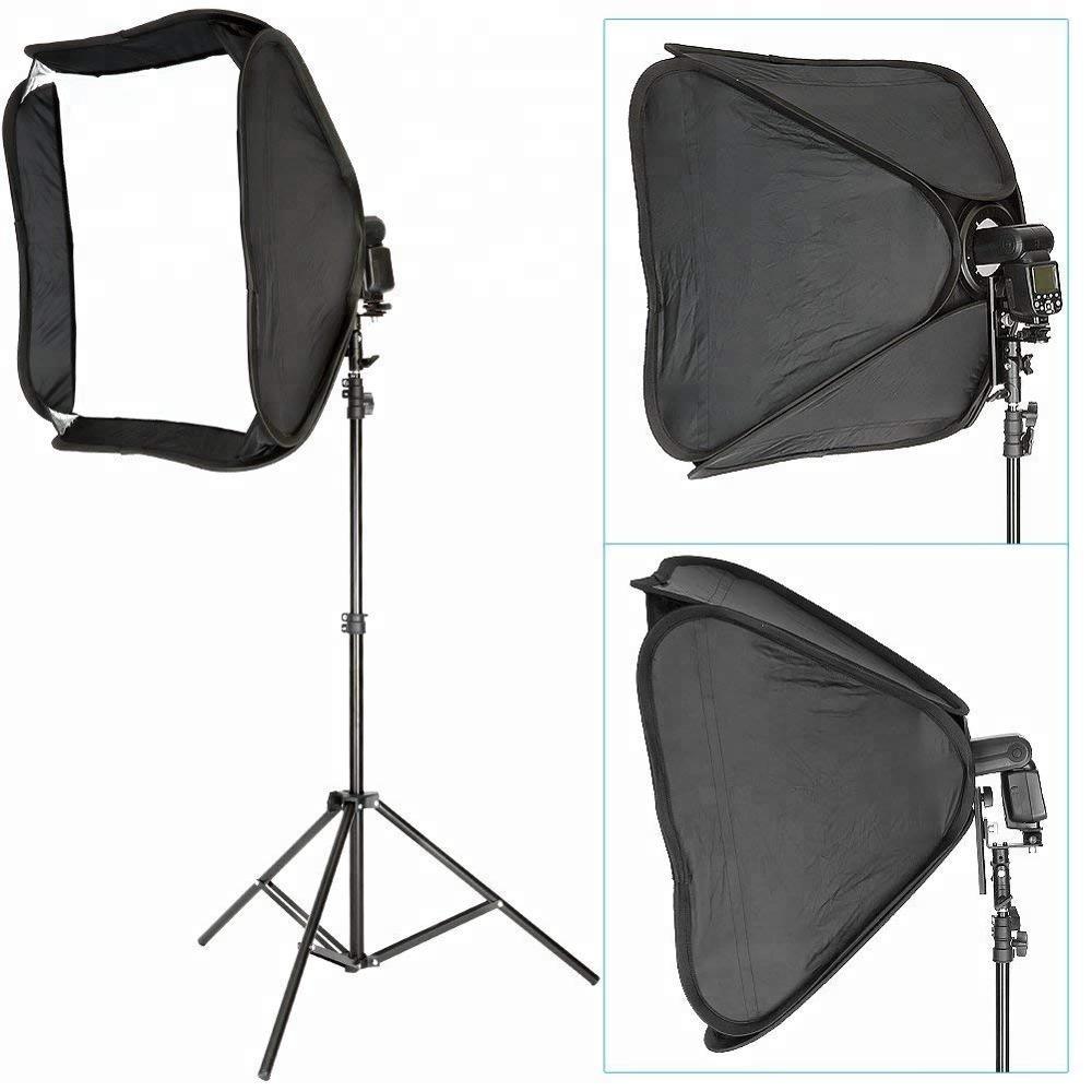 Portabel softbox med blixtfäste för speedlights