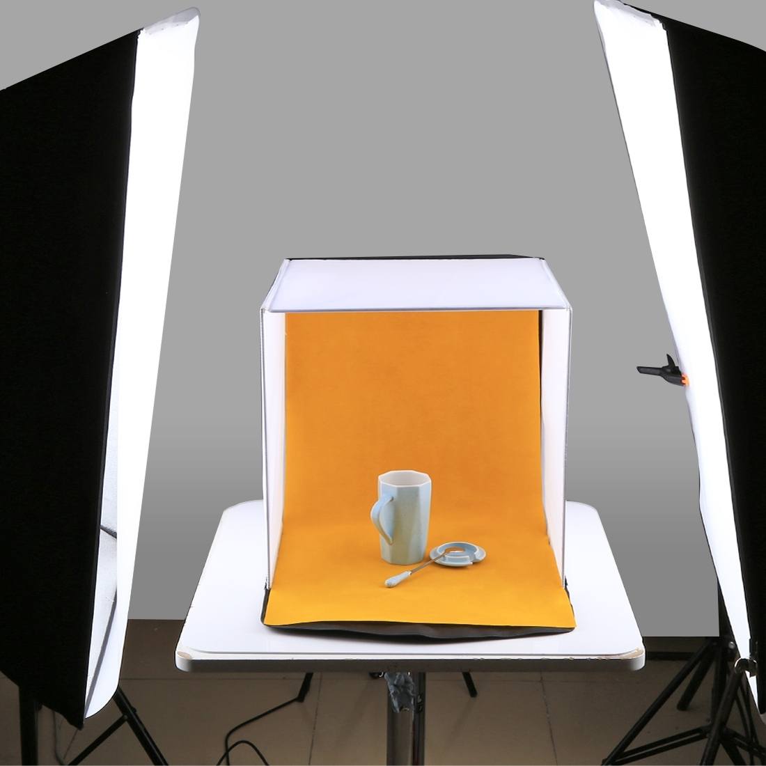 PULUZ ljustält 40cm med 5 st bakgrunder (röd, orange, blå, vit, svart)