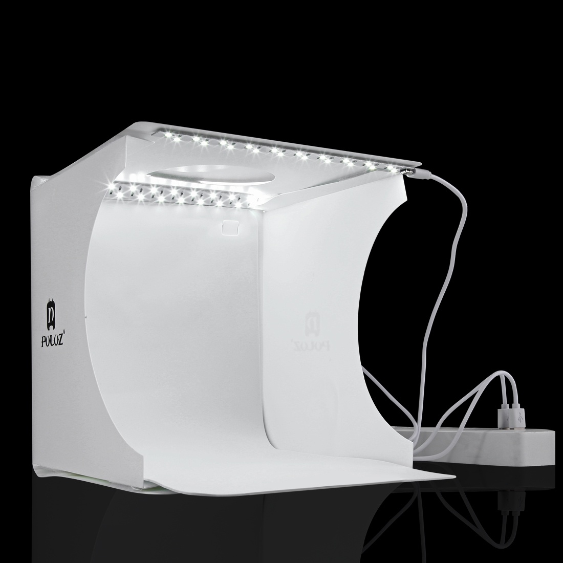 Puluz Ljustältbox med lysdioder 24x23x22cm